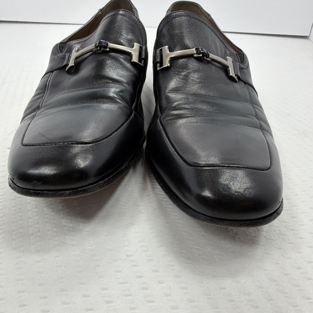 Mezlan Spain Bit Loafers Black Leather Ornament 11.5M 2086 Dress Shoes Luxury - Picture 12 of 16